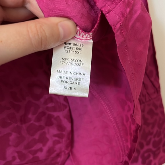 White Birch cheetah print blouse - Picture 5 of 6